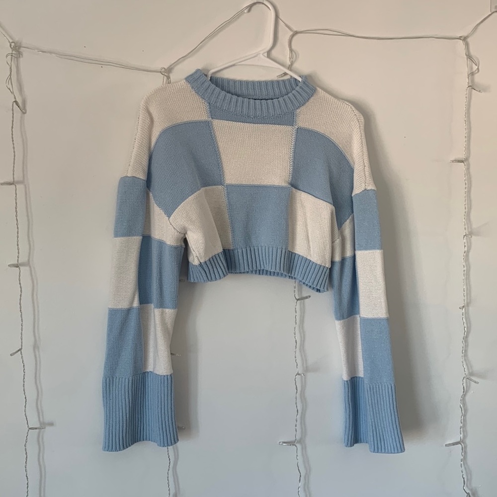 Cute check sweater